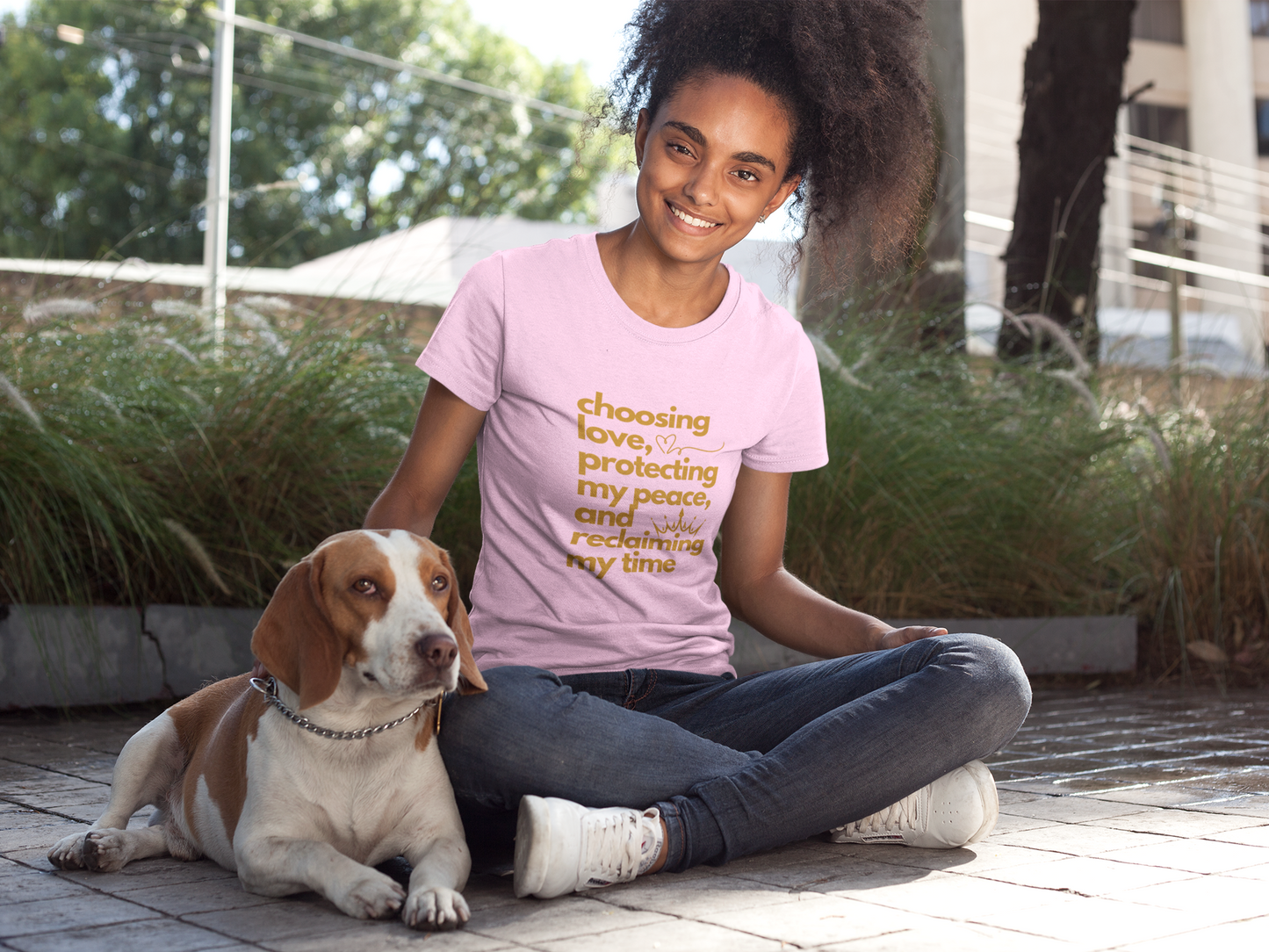 Black Women, Opting Out, Love and Positivity Women's Tee, Inspirational Cotton T-shirt for Women, Positive Vibe, Gift for Her, Be Kind Shirt