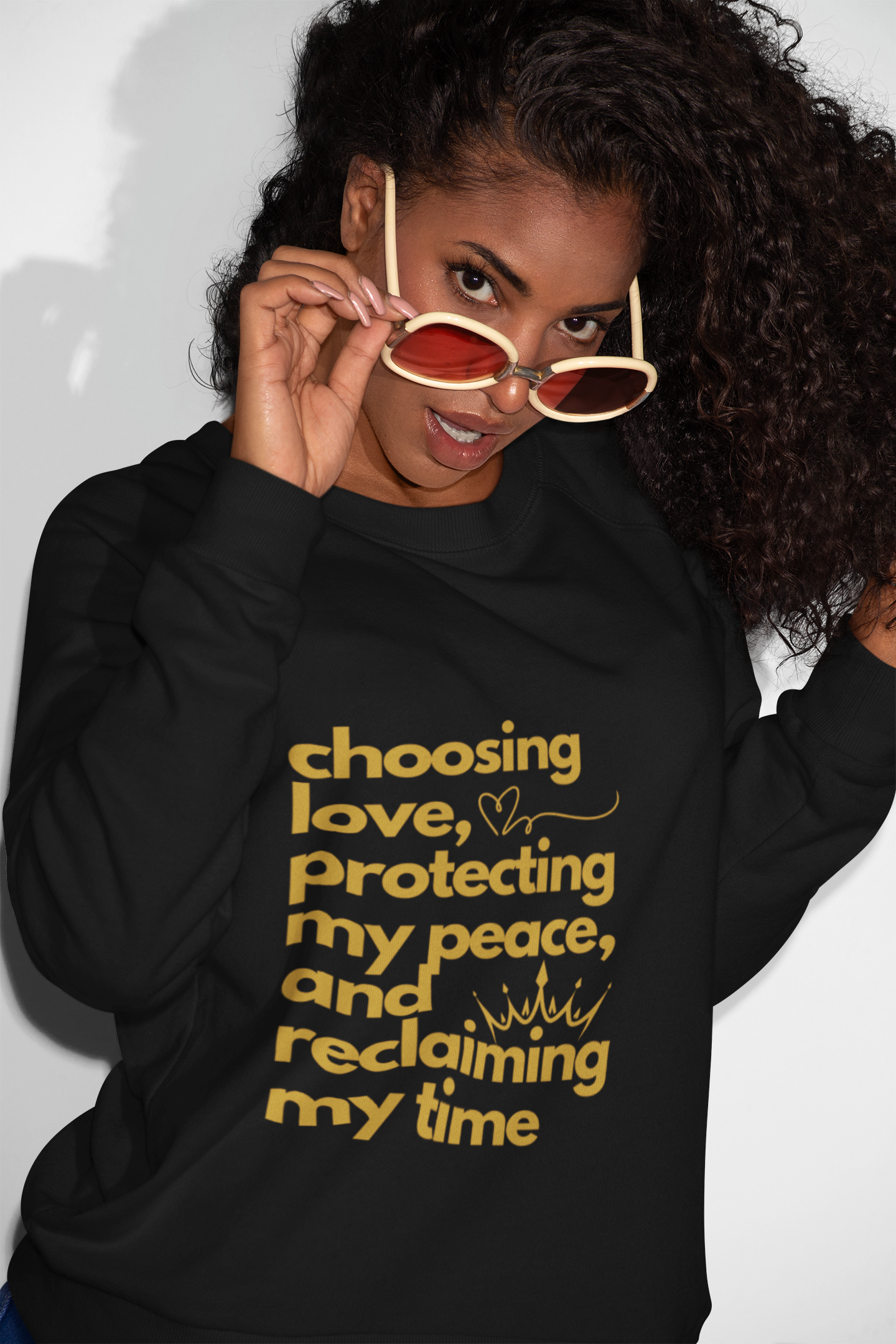 Black Women Opting Out, Love and Peace Crewneck Sweatshirt, Spread Positivity, Unisex and Unity Sweatshirt, Peaceful Vibes Sweatshirt